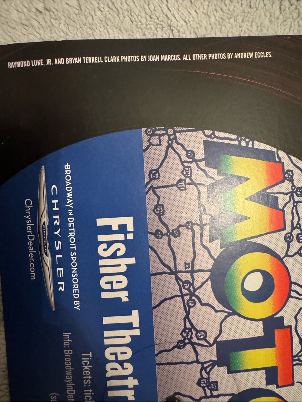 Motown The Musical Poster Detroit Fisher Theatre Broadway In Detroit April 18-30 - Picture 7 of 10